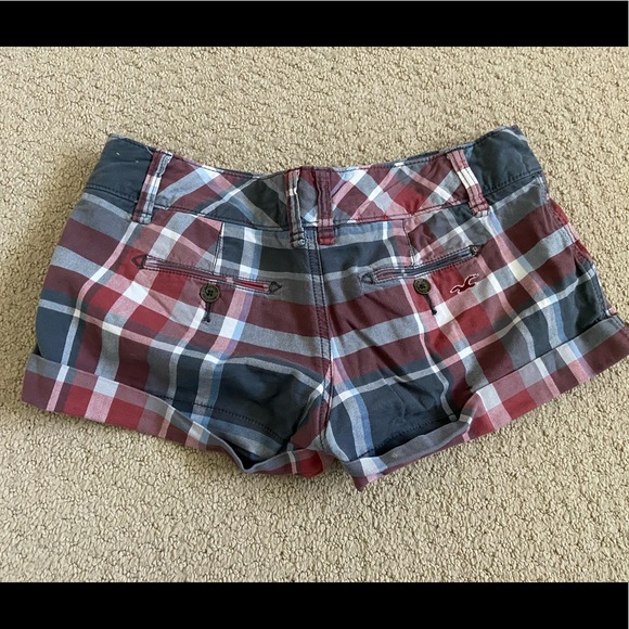 Hollister Plaid Cuffed Shorts in size 5 - Picture 3 of 3